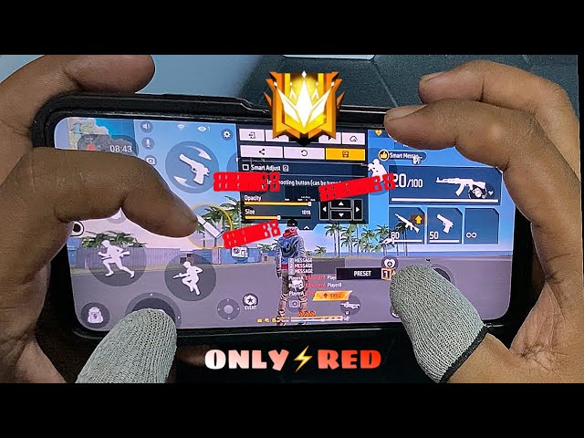 3 Finger Custom Hud | 4 Finger Fast GlooWall Hud 4 Finger Free Fire Control Setting | Redmi 11X