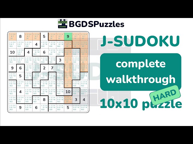 Jigsaw Sudoku 10x10 Complete Walkthrough | Hard Puzzle Solved Step by Step