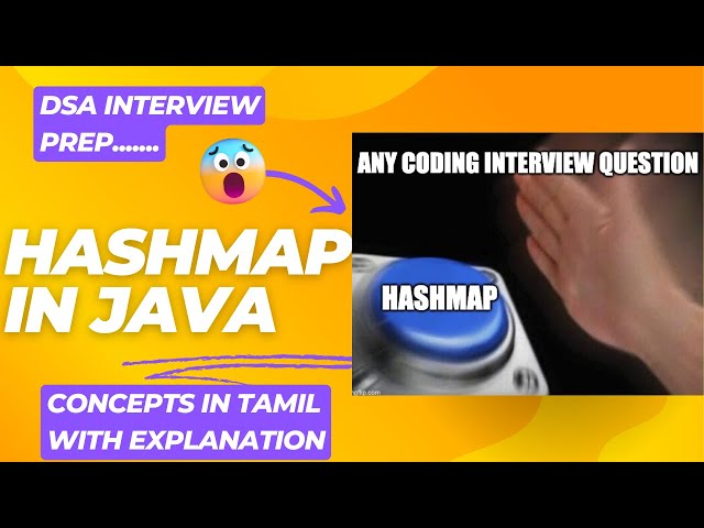 Most asked interview concept -Hashmap in java-Tamil Explanation