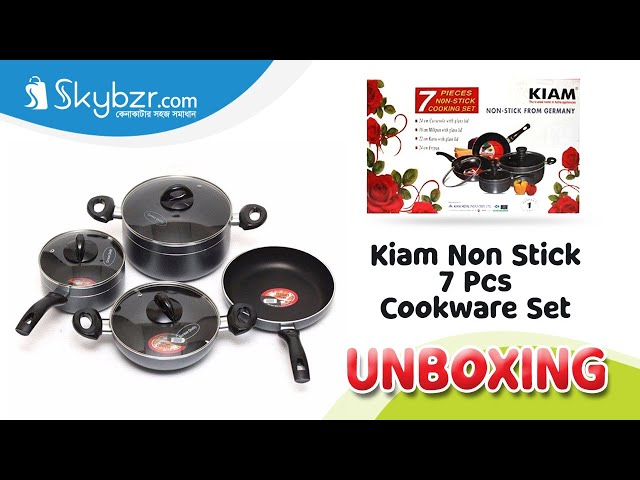 Kiam Non Stick 7 Pcs Cookware Set review & price in Bangladesh | offer price | skybzr.com