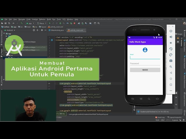 ANDROID STUDIO - CREATING YOUR FIRST APP FOR BEGINNERS