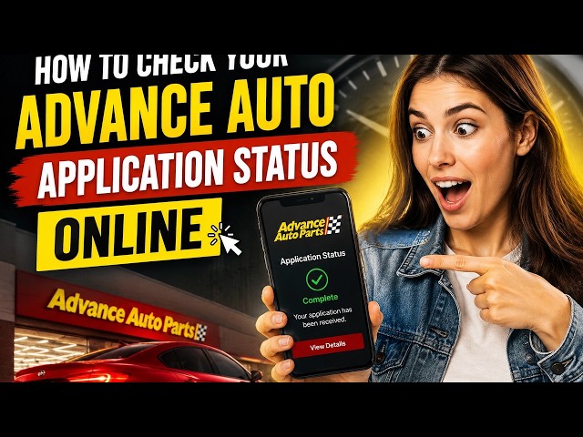 How to check your Advance Auto application status online