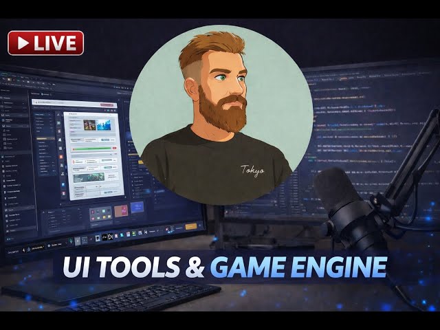 Live Game Engine Coding - Radial Menu / UI Tools C++  Game Engine Development / OpenGL.
