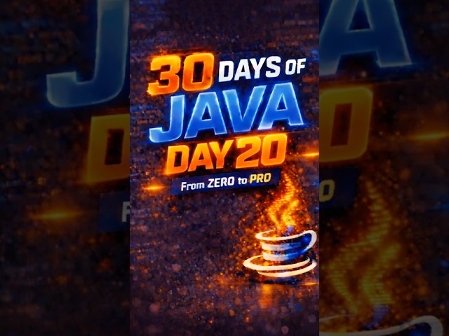 Day 20 | Java Learns to Repeat 🔁 (For Loop)  #coding #programming #javaisawesome