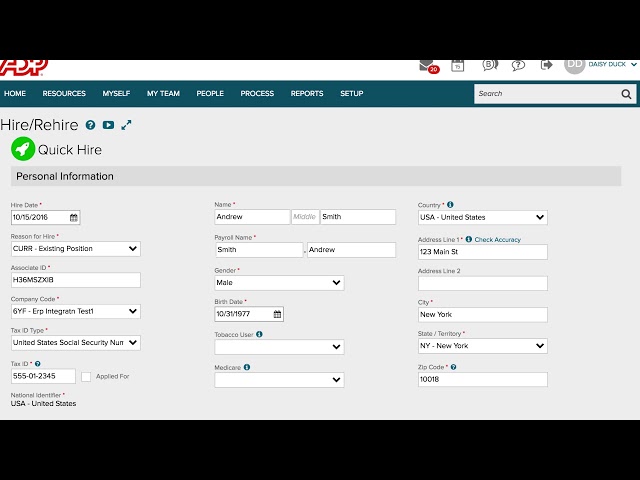 ADP and Intacct New Hire Integration Demo