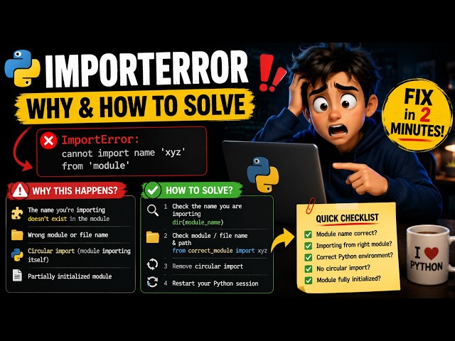 Python ImportError Solution | Why Your Python Imports Fail & How to Fix! 🚀