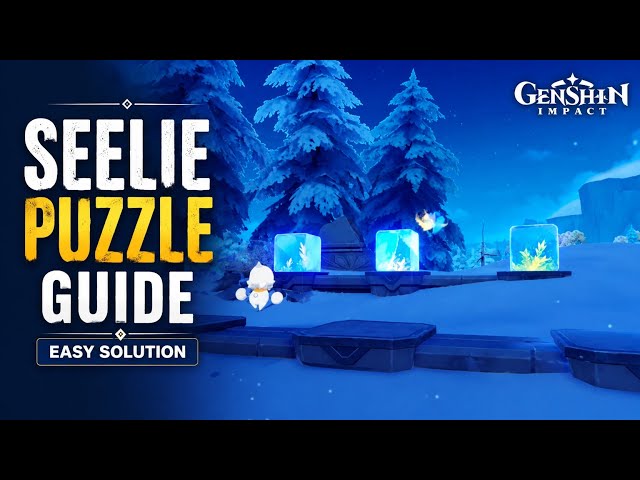 3 ice cube seelie puzzle #genshinimpact 
