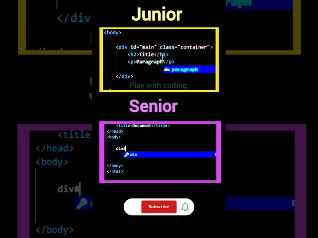Fast HTML development with Emmet code #html#coding #frontendwebdeveloper #programming