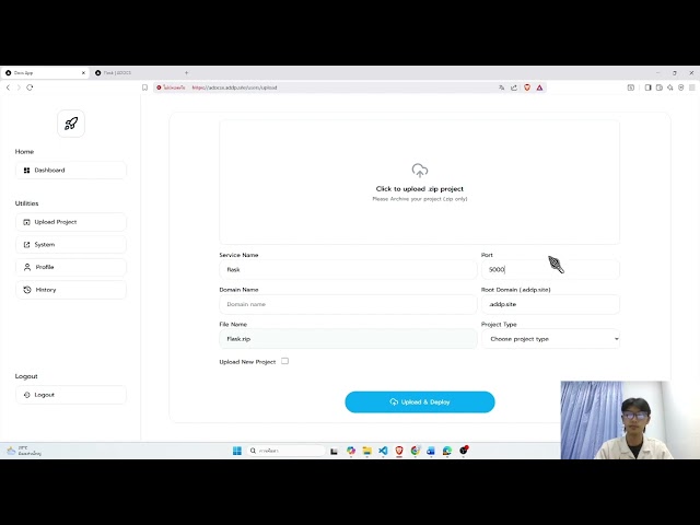 Deploy EP:4 Deploy Docker-Compose Python Flask