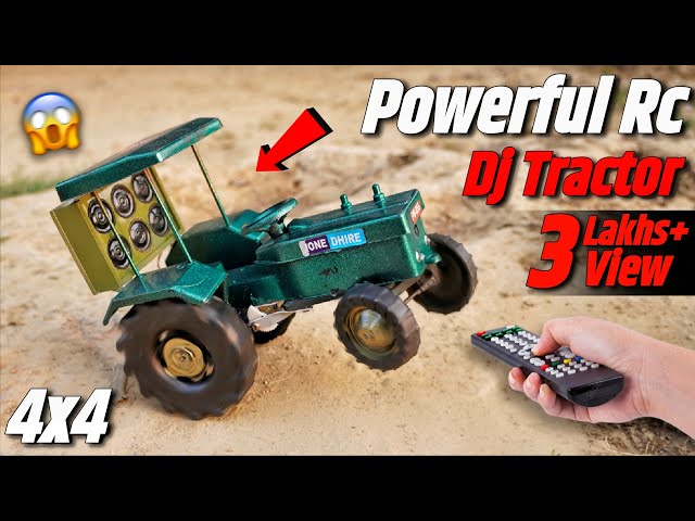 Dj वाला Rc Tractor कैसे बनाये? 🤑 || How To Make Dj Rc Tractor At Home?