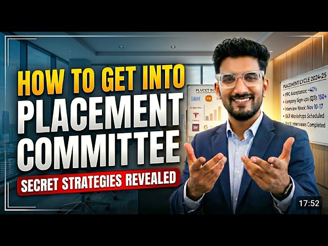 How to Get Into the Placement Committee of a B-School | Secret Strategies Revealed