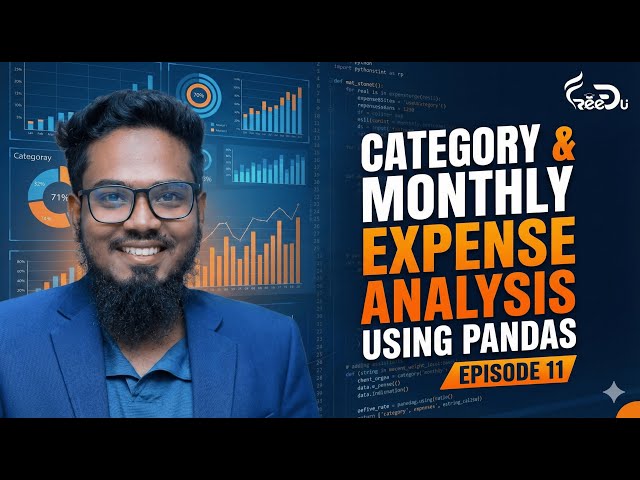 Pandas GroupBy | Category & Monthly Expense Analysis