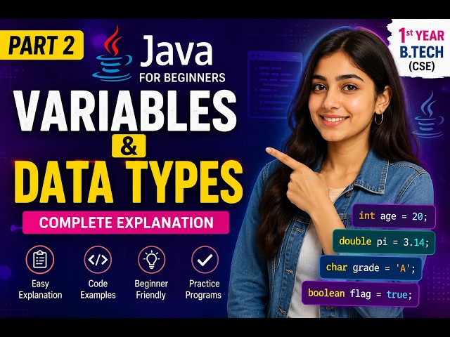 Java Tutorial for Beginners | Variables Day 2 (part 2) | BTech 1st Year #coding #java #placement
