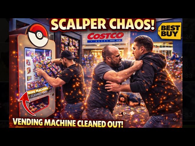 Scalpers CLEAN OUT Pokémon Vending Machine and cause fist fights at Costco! Absolute CHAOS!