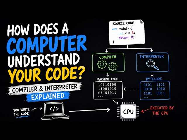 How Does a Computer Understand Your Code? | Compiler & Interpreter Explained