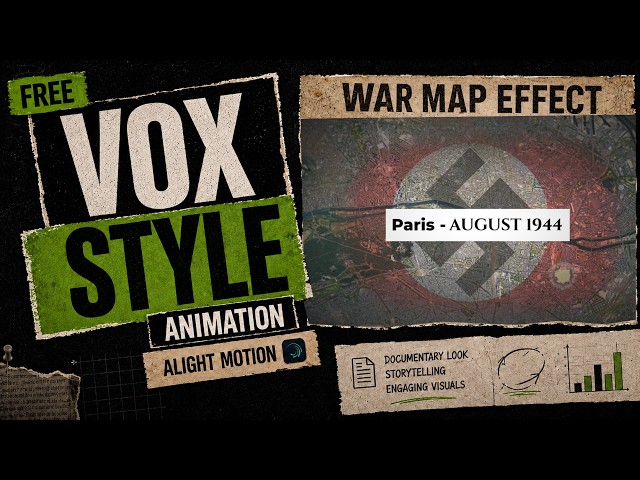 War Map Animation in Alight Motion | Vox Style Zoom Tutorial 2026