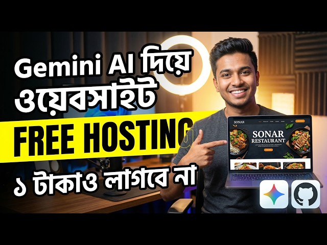 আপনার ওয়েবসাইট সম্পূর্ণ ফ্রিতে লাইভ করুন! | Free Website Hosting on GitHub Pages (Bangla)