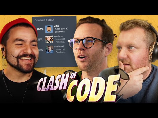 We play CLASH OF CODE! Shortest JavaScript challenge