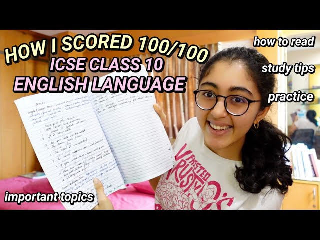 #44  How to score 100/100 in ICSE Class 10 English Language