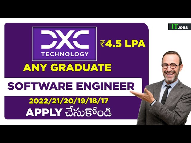 Dxc hiring for software Engineer | Software job notifications