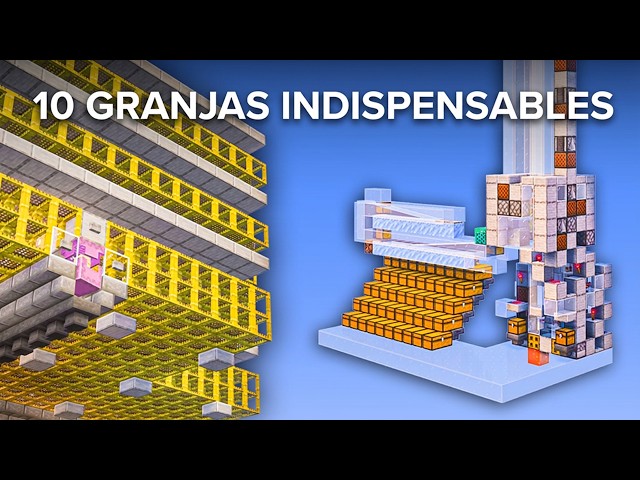 10 Granjas Que DEBES TENER En Cualquier Mundo de Minecraft