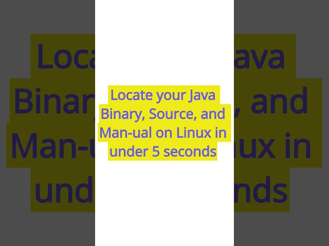 Navigating Java Source in Linux: whereis command tutorial #howtousewhereiscommandinlinux