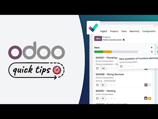 Odoo Quick Tips - Smart task assignment [Project]