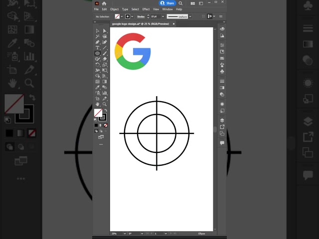 Quick Tutorial to design Google Logo in Adobe Illustrator cc | Logo Design | Graphic Design #google