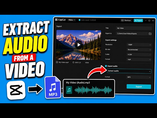 How to Extract Audio from a Video in CapCut PC