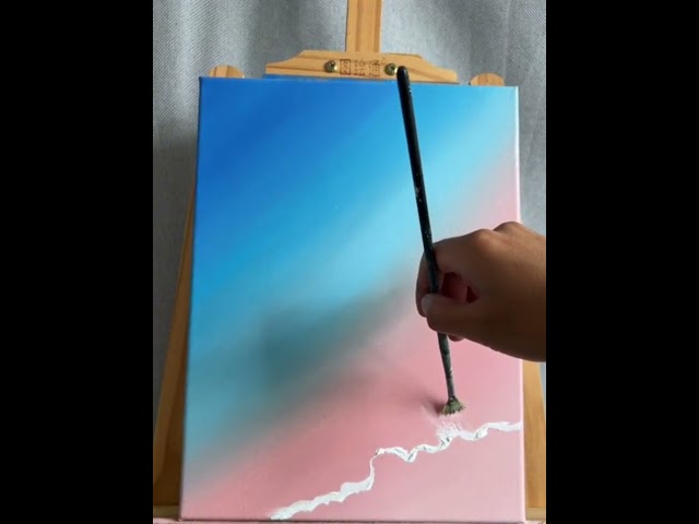 Easy Landscape Painting #howtopaint #painting #acrylicpainting #paintingtutorial #landscapepainting
