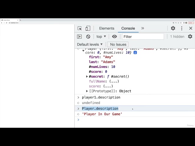 12.8  Static Properties & Methods