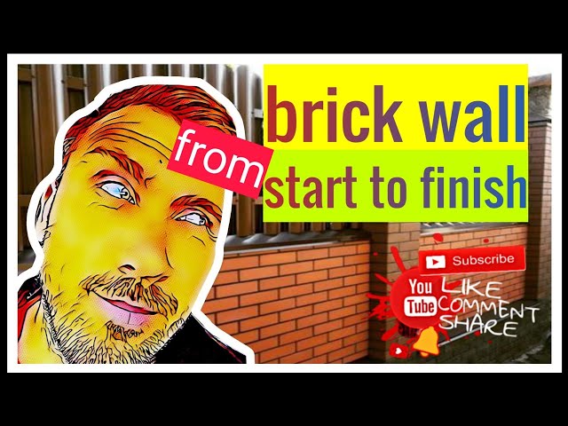 Unbelievable!Great job!How i build new brick wall.