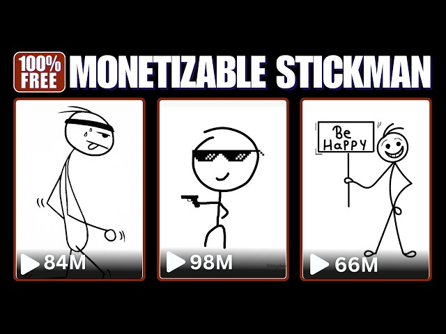 Create Monetizable Stickman Animations for $0 (2 Methods)
