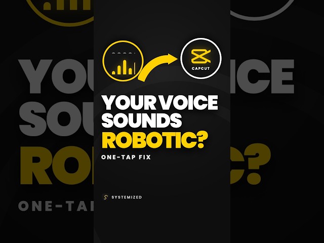 Your CapCut Voice-Over Sounds Robotic. Here's The Fix.