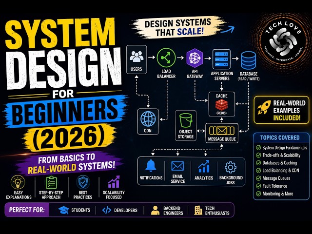 System Design Explained for Beginners | Complete System Design Tutorial 2026