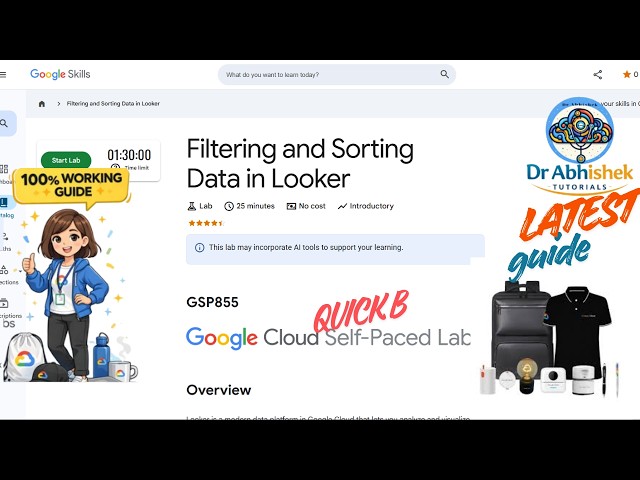 Filtering and Sorting Data in Looker | QUICKGUIDE  | #GSP855 #qwiklabsarcade2026