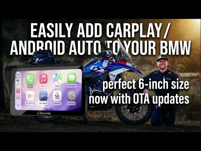 Carpuride W602BS for BMW Motorcycles | The Perfect Size? New Features! (GPS Navigator)
