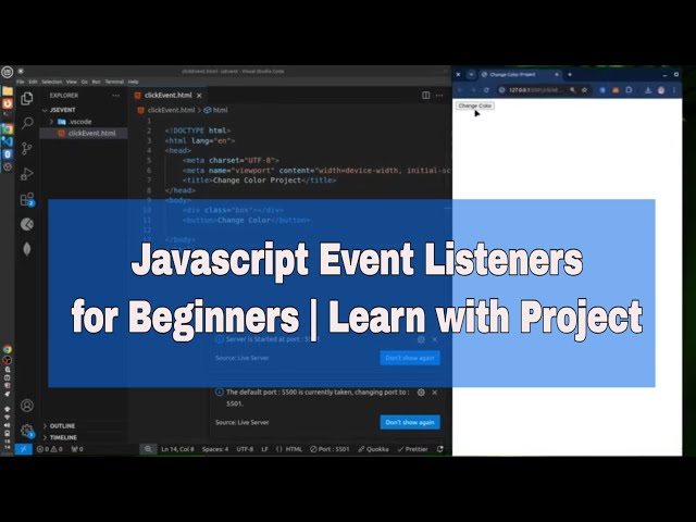 javascript event handler and event listener