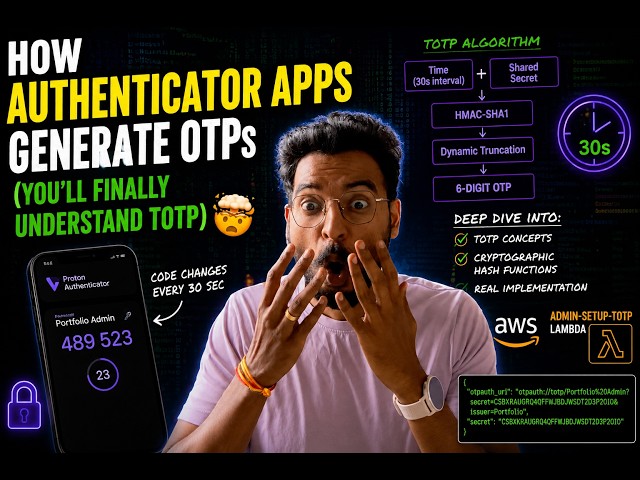 How Authenticator Apps Generate OTPs (You'll Finally Understand TOTP) 🤯