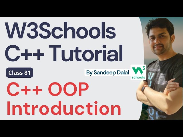 C++ Tutorial • C++ OOP • W3Schools • Object Oriented Programming using C++ Tutorial