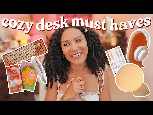 cozy desk must-haves🕯️🏠 - stationary, desk items, tech!