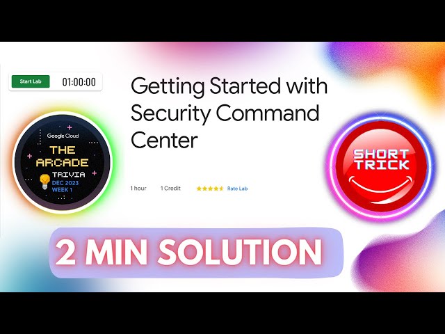 Getting Started with Security Command Center |GSP1124 | #Week2December || @CloudHustlers #shorttrick
