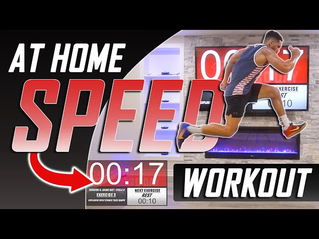 At Home SPEED Workout for Athletes (No Equipment Needed)