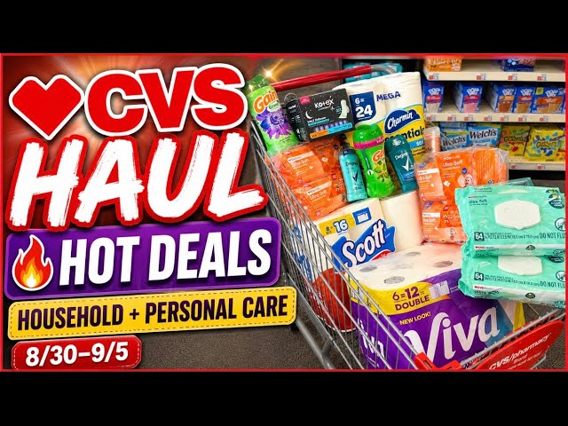 8/30-9/5 CVS HAUL {Household, Paper Products, Laundry, Baby Care} 8/30 CVS Couponing This Week