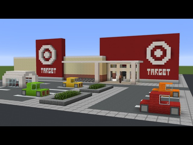 How to Build a Realistic Modern Target Store in Minecraft | Step-By-StepTutorial
