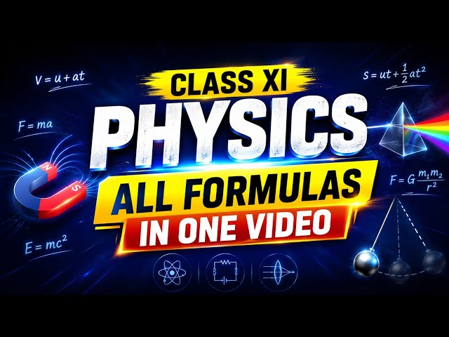 Class 11 Physics All Formulas in One Video | Complete Formula Revision