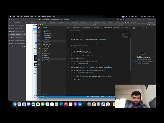 connecting the database with the fastapi