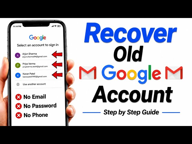 Old Email Account Recovery | How to Recover Gmail Account | Old Google Account Recovery 2026