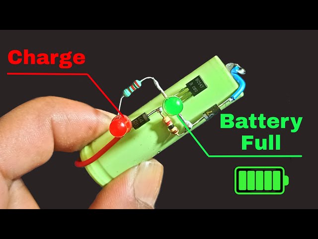Use A BC547 Transistor And Make A 3.7V Automatic Battery Charger Circuit | 3.7v Battery Charger