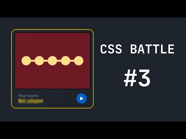 CSS Battle #3 | Pure CSS Coding Session